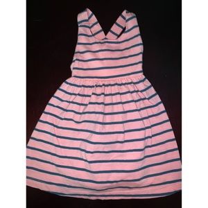 Teal & pink baby girl dress